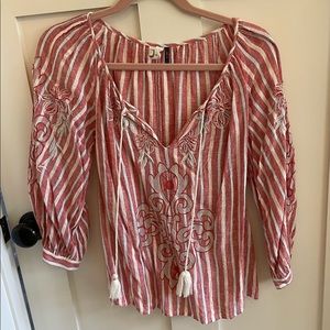 Anthropologie embroidered blouse